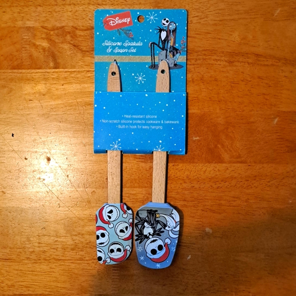 NIP NBC Spatula & Spoon Set Jack Sally Zero Silicone Bake Cook